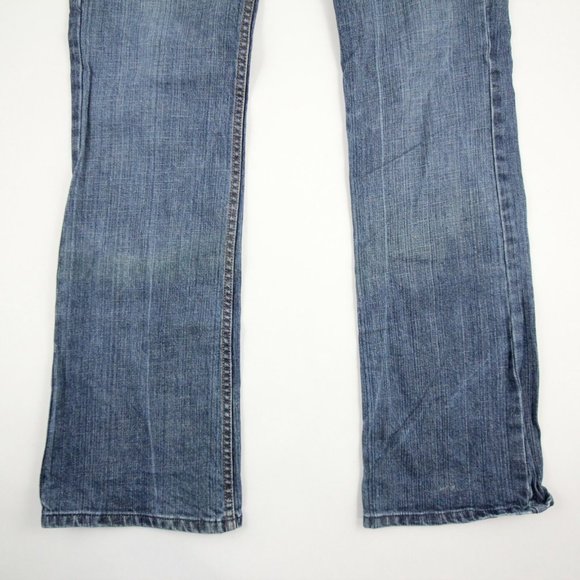 X2 Denim Laboratory Womens Boot Leg Jeans Light Wash Low Rise Size 6 Long - Picture 2 of 10